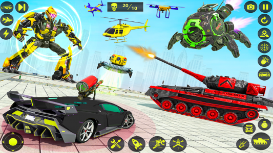 اسکرین شات برنامه Army Tank Robot Car Games: 4