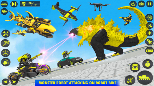 اسکرین شات برنامه Army Tank Robot Car Games: 6