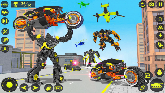 اسکرین شات برنامه Army Tank Robot Car Games: 8