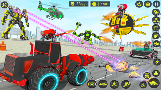 اسکرین شات برنامه Army Tank Robot Car Games: 7