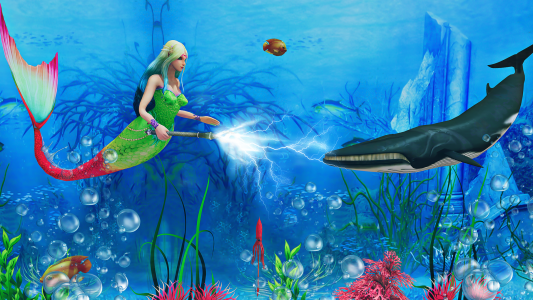 اسکرین شات بازی Mermaid Simulator 3D Sea Games 2
