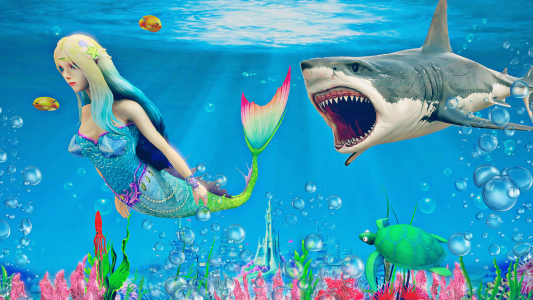 اسکرین شات بازی Mermaid Simulator 3D Sea Games 1