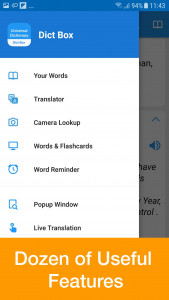 اسکرین شات برنامه Dict Box: Universal Dictionary 3