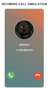 اسکرین شات برنامه grandma fake call simulation 3