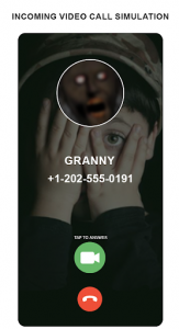 اسکرین شات برنامه grandma fake call simulation 1