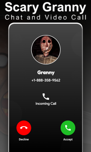 اسکرین شات برنامه Granny's Fake Chat Video Call 3