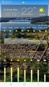 اسکرین شات برنامه پیشبینی آب و هوا و مکان یاب شماره 2