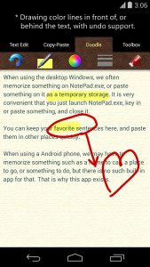 اسکرین شات برنامه Just Notepad for Android 4