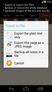 اسکرین شات برنامه Just Notepad for Android 5