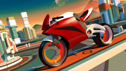 اسکرین شات بازی Gravity Rider: Space Bike Race 2