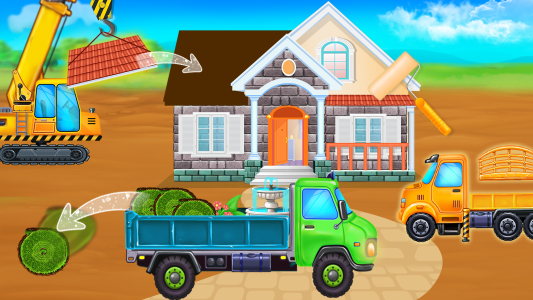 اسکرین شات 3 بازی build house - Truck wash game