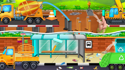 اسکرین شات 4 بازی build house - Truck wash game