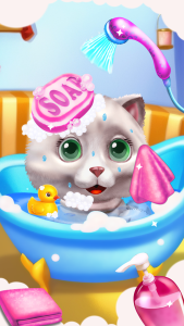 اسکرین شات 1 بازی Cute cat wash salon game