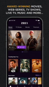 اسکرین شات برنامه ZEE5 Movies, Web Series, Shows 4