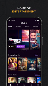 اسکرین شات برنامه ZEE5 Movies, Web Series, Shows 5