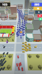 اسکرین شات بازی Crowd Drift Cars City io 3