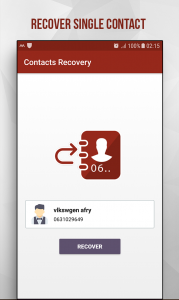 اسکرین شات برنامه Recover Deleted Contacts 5