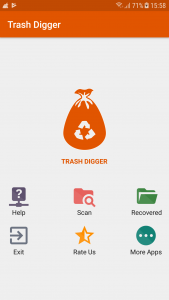اسکرین شات برنامه TrashDigger : Files Recovery 2