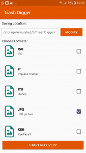 اسکرین شات برنامه TrashDigger : Files Recovery 1
