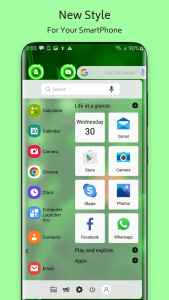 اسکرین شات برنامه Neon Green Theme For  Launcher 3