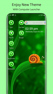 اسکرین شات برنامه Neon Green Theme For  Launcher 1