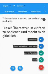 اسکرین شات برنامه German English Translator Free 4