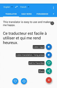 اسکرین شات برنامه French English Translator Free 4