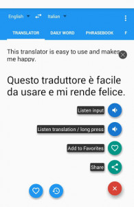 اسکرین شات برنامه Italian English Translator 4