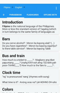 اسکرین شات برنامه Filipino/Tagalog English Translator 3