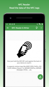 اسکرین شات برنامه NFC/RF Reader and Writer 1