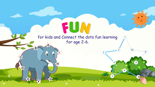 اسکرین شات 1 بازی Connect the dots ABC Kids Game