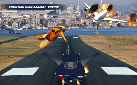 اسکرین شات بازی Sky Flying Car Extreme 3D 2019 5