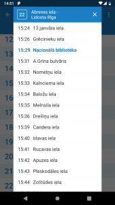 اسکرین شات 5 برنامه Riga Transport - timetables