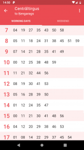 اسکرین شات 3 برنامه Riga Transport - timetables