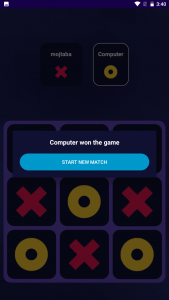 اسکرین شات بازی دوز هوشمند (Tic Tac Toe) 4