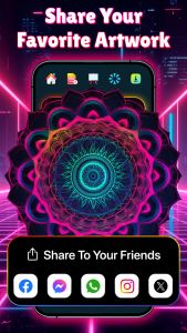 اسکرین شات 5 برنامه Doodle Art - Glow Drawing App