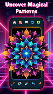 اسکرین شات 2 برنامه Doodle Art - Glow Drawing App