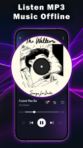 اسکرین شات 1 برنامه Music Player: Play MP3 Offline