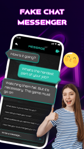 اسکرین شات 4 برنامه 456 Fake Call Video Chat Prank