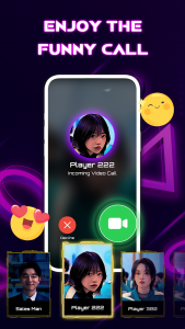 اسکرین شات 5 برنامه 456 Fake Call Video Chat Prank