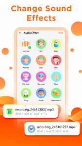 اسکرین شات 2 برنامه Voice Recorder & Voice Memo