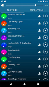 اسکرین شات برنامه Baby Sounds Ringtones 2