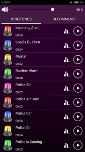 اسکرین شات برنامه Police Siren Ringtones 2