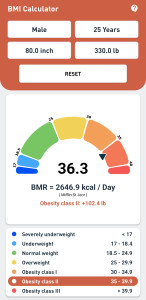 اسکرین شات 7 برنامه BMI Calculator