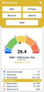 اسکرین شات 5 برنامه BMI Calculator