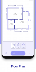 اسکرین شات برنامه AR Plan 3D Tape Measure, Ruler 3