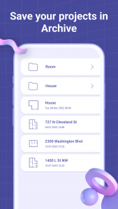 اسکرین شات 6 برنامه AR Plan 3D Measure: قياس الطول