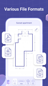 اسکرین شات 7 برنامه AR Plan 3D Measure: قياس الطول