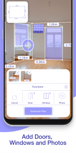 اسکرین شات 2 برنامه AR Plan 3D Tape Measure, Ruler