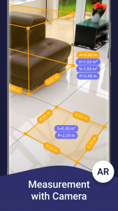 اسکرین شات برنامه AR Ruler App: Tape Measure Cam 2
